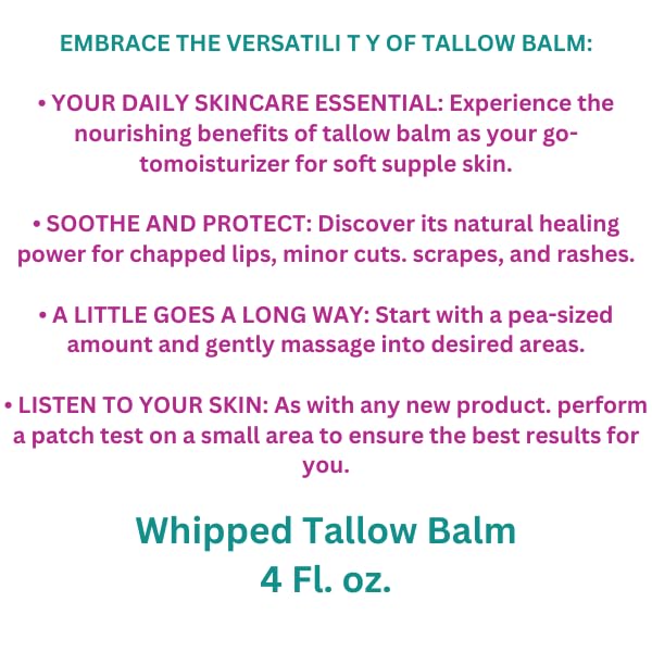 Tallow Face Moisturizer, Beef Tallow,