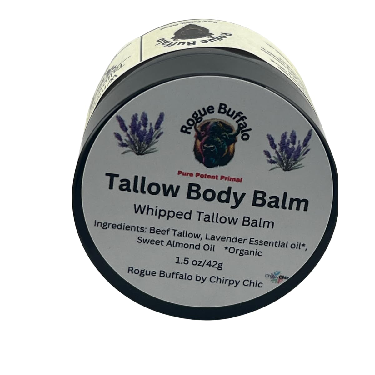 Beef tallow balm. Homemade tallow face moisturizer with Almond Oil and Organic Lavender Essential Oil